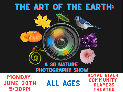 An image describing the Art of the Earth: A 3D Nature Photography show event.