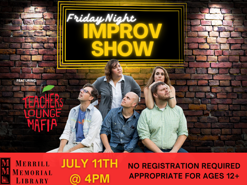 An image describing the Friday Night Improv Show event.
