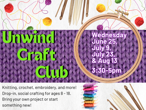 An image describing Unwind Craft Club.